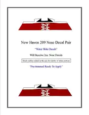 Lionel New Haven 209 Repro Nose Decal Pair (Water Slide-Partly Trimmed)