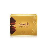 在飛比找蝦皮購物優惠-Lindt瑞士蓮進口牛奶黑巧克力經典薄片禮盒125g零食節日
