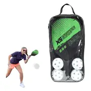 Sports Pickleball Paddle and Ball Set with Carry Bag Pickleball Rackets with Ergonomic Cushion Grip