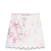 [ZIMMERMANN] Crush Scalloped Mini Skirt