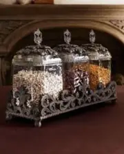 NEW GG Collection 3 Glass Canister Set Gracious Goods 122245