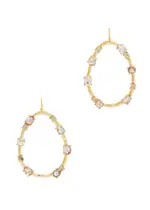 Kenneth Jay Lane Crystal-embellished Drop Earrings - Gold ONE SIZE