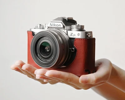 Genuine Leather Camera Half Case For Nikon ZFC Nikonz fc Z FC Bag Protecter