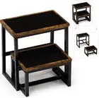 Step Stool for Adults,Holds up to 500Lb,3 In1 Heavy Duty Sturdy Two Stepstool...