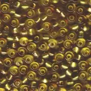Rococo Silver-Lined Yellow Light Bronze Miyuki Seed Beads 5/0 (05-3285-TB)