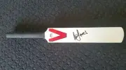 SIGNED BILL LAWRY MINI SLAZENGER CRICKET BAT AUSTRALIA TEST CAPTAIN LEGEND RARE