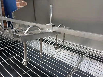 NEW STAINLESS STEEL BBQ SPIT ROTISSERIE LEG BRACKET