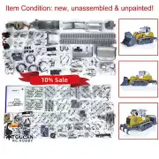 In Stock LESU 1/14 636 Hydraulic RC Tracked Loader Lights Bucket Hook 4CH Valve