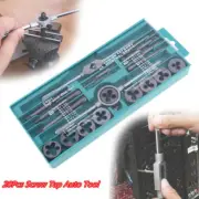 Car Screw Thread Repair Plastic Case 20x Tap And Die Set Hand Wrench Metric Tool