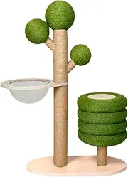 Cat Scratching Post, Natural Sisal Cat Scratch Post, Scratch-Resistant and Durable Tall Cat Scratcher for Indoor Cats, Protect Your Furniture
