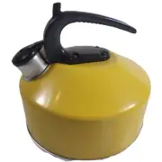 Enterprise Aluminum Whistle Tea Kettle Teapot 2 1/2 QT Havest Gold Yellow