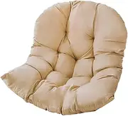Hanging Egg Chair Cushion Chair Seat Cushion Furniture Relaxing Soft Swinging Chair Pad Garden Chair Mat for Lawn Home, Khaki