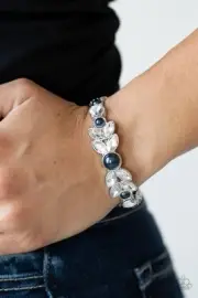 Paparazzi Regal Reminiscence BLUE Cuff Bracelet