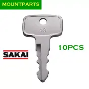 10 Ignition Key For Sakai 974 Roller Asphalt Compactor&Compaction Equipment Key