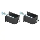 Black 2 Set Truck Tool Box Clamp Rust Proof Aluminum Truck Tool Box AU