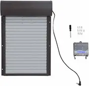 Automatic Chicken Coop Door Metal with Timer Battery Powered Poultry Farm Supplies Brown