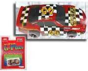 V. RARE 1994 TOMY Super G+ AFX CHEQUERED COMPETITION MonteCarlo SS SLOT CAR 9895
