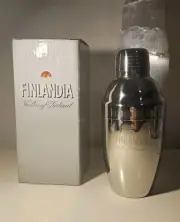 New Boxed Finlandia Drink Shaker Stainless Steel cocktail Mixer, Great Condition