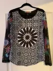 Desigual Beautiful Colored Chiffon Sweater Size M (Corresponds to US Size S)