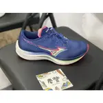 大罐體育👟美津濃 MIZUNO WAVE REBELLION 一般型男款路跑鞋 J1GC211783 寶藍