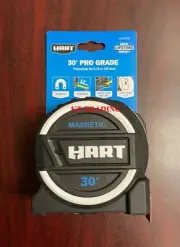 HART 30' PRO GRADE Magnetic Tape Measure 11" Stand Out Fraction Markings & Clip