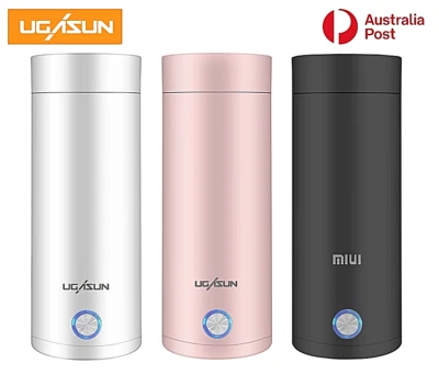 Portable Electric Kettles 400ml Thermal Cup Hot Water Tea Coffee Heater Travel