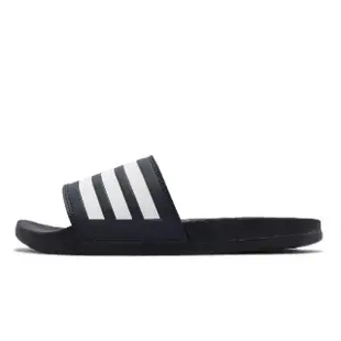 【adidas 愛迪達】拖鞋 Adilette Comfort 深藍 白 三條線 愛迪達 男鞋 女鞋(GZ5892)