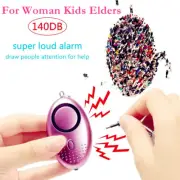 Personal Alarm Keychain Rape Attack Panic Security Emergency Alert Kids Elders