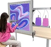 Rug Tufting Frame Tufting Kit 27.5'' Newest Aluminum Metal Tufting Frame for Rug Making Primary Tufting Cloth Stand Tufting Fabric Rug Tufting Kit Rug Frame for Tufting Supplies Carpet Tufting Gun Kit