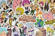 50 Seven Deadly Sins Game Anime Vinyl Stickers Pack for Hydro Flask Laptop Car