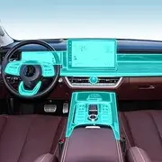 Kaecad Car Interior Film Dashboard Piano Board Shift Center Console Anti-Scratch Transparent TPU Protection Film Accessories，for GWM POER 2023-2024 (GPS Navigation)