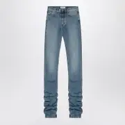 [The Attico] Sky Blue Jeans With Long Leg Curled At The Hem 26 Light blue
