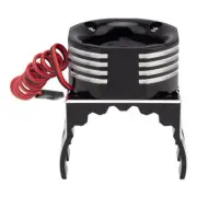 Black 42mm Motor Heatsink + 30x30mm Cooling Fan w/ Color LED for 1/10 & 1/8