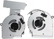Diyeeni Replacement Fan for HP OMEN 15-dc L30204-001 L29354-001 CPU + GPU Cooling Fan Set with Repair Parts, 4 Pin Power Connector, Laptop Internal CPU GPU Cooling