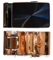 Men’s belt Buckle. Automatic sliding buckle Black /Gold Jaguar Belt buckle only