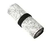 Colored Pencil Wrap Roll up Pen Holder Case Drawing Coloring Pencil Roll Organizer Stationery Case for Student Artist Traveler