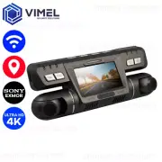 Dual Dash Camera 4K WIFI GPS Car Security Mini Dashcam Taxi Driver