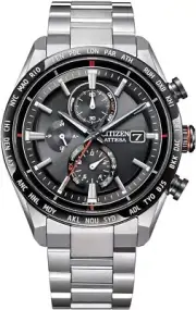Citizen Attesa AT8189-61E Eco-Drive Radio Titanium Men`s Watch Made in Japan NEW