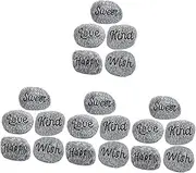 BESPORTBLE 4sets 100 Resin Decorative Pebbles Mini Bonsai Stones for Vases Aquariums Plant Pots Garden Landscaping Look 5pcs*4