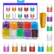 120pcs Mini Fuses Car Blade Fuses with Fuse Removal Tool - for Automotive