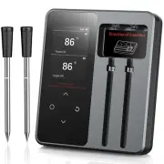 Wireless Meat Thermometer with App Control, 600FT Bluetooth Range, Dual Probes &