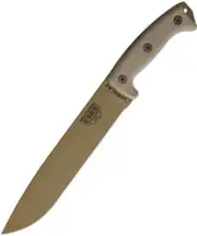 ESEE Junglas Survival Camping Knife Fixed Blade Bushcraft Dark Earth w Sheath