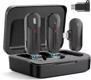 Wireless Lavalier Microphone | Wireless Clip Mic for Phone(s) Videos | (M8-2-L)