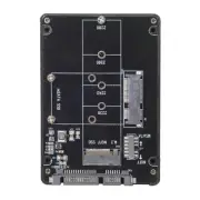 Combo M.2 NGFF B-Key & mSATA SSD to SATA 3.0 Adapter Converter Case Enclosure...