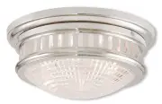 Livex Lighting 73052-35 Berwick Flush Mount Polished Nickel