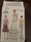 NEW Vogue Pattern 7427 Boned Corset Camisole Back-Lacing Skirt As 14/16/18 90’s