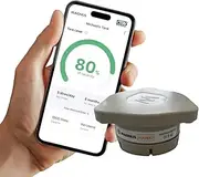 Magnus HAWKi Smart Oil Tank Level Monitor Radar Gauge - Bluetooth Connection to Phone App, Universal Fit - No Drilling Required - Plastic Oil Tank Level Gauge.