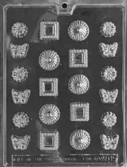 FANCY ASSORTMENT MOLD-Make Chocolate/Candy/Cake Decorations at Home!Made in USA!
