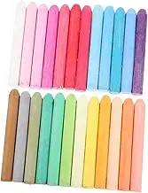 HORIALENCE 48pcs Colored Chalk Classroom and Washable Jumbo Chalk Vibrant for Boy Girl and Adults for and Sidewalk Drawing
