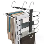 4 Pack Pants Hangers Space Saving Antislip Multifunctional Pants Rack Thickened